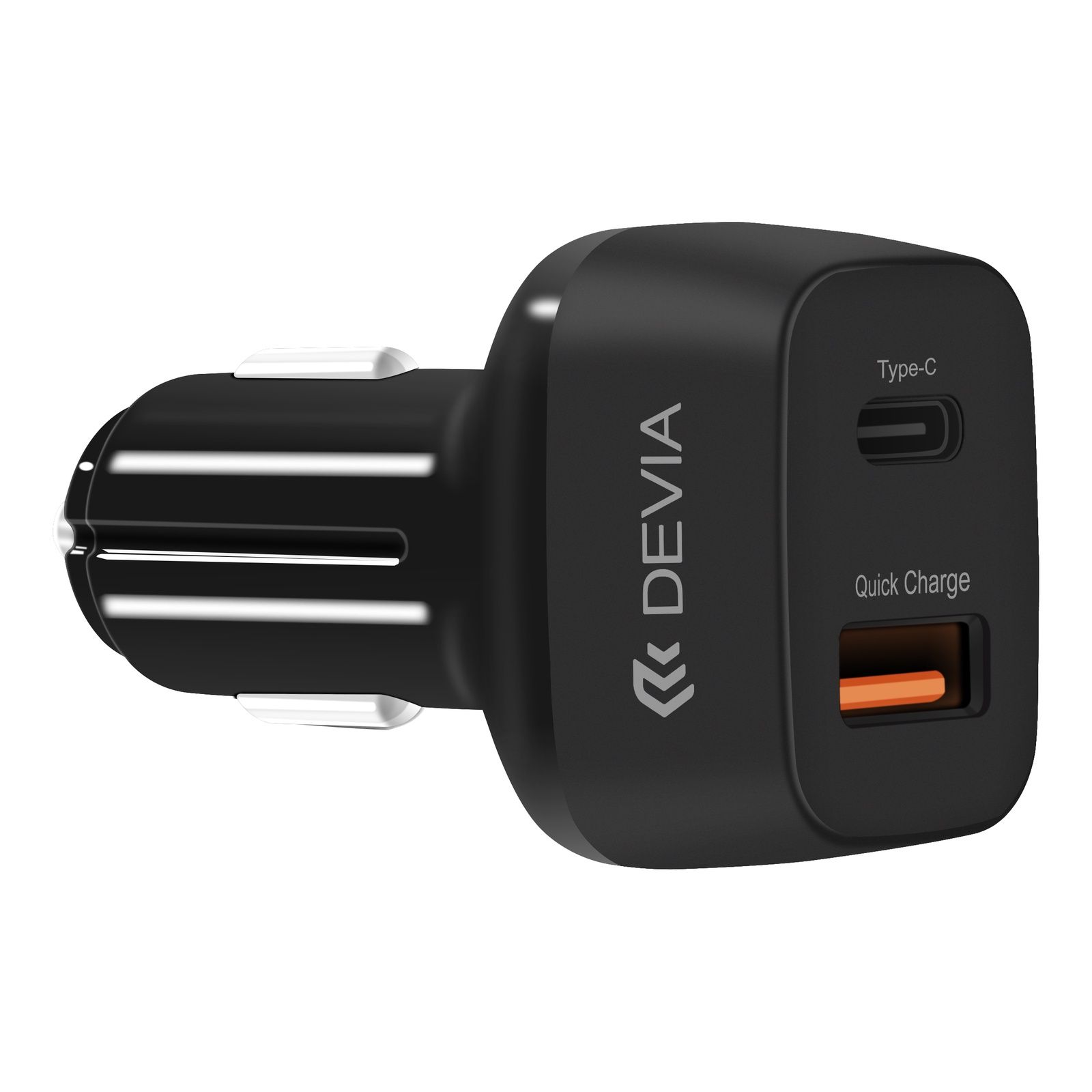 Rapid Pro 5 Car Charger USB to Type-C Charging Data Cable. Black // 4Ft