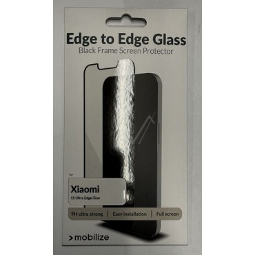Kaitseklaas XIAOMI 15 ULTRA EDGE, musta äärtega