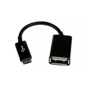 Adapter from MicroUSB to USB (OTG) black