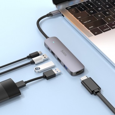 Multifuksionaalne Type-C adapter konventer HDMI+USB3,1USB2,0