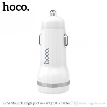 Car charger Hoco Z27A Staunch Quick Charge 3.0 (3.1A) white