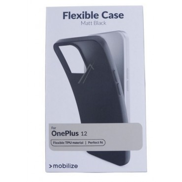 OnePlus 12 Mobilize silikoonümbris, must matt