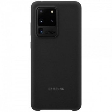 Samsung Galaxy S20 Ultra Silicone Cover EF-PG988TBEGEU originaal silikoonümbris, must (Black)