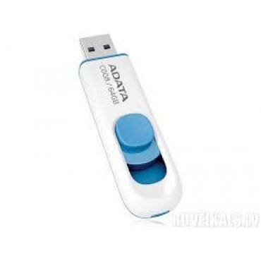 MEMORY DRIVE FLASH USB2 64GB/WH./BLUE AC008-64G-RWE ADATA