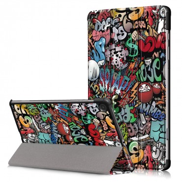 Case Reach Smart Leather Samsung X200/X205 Tab A8 10.5 2021 graffiti
