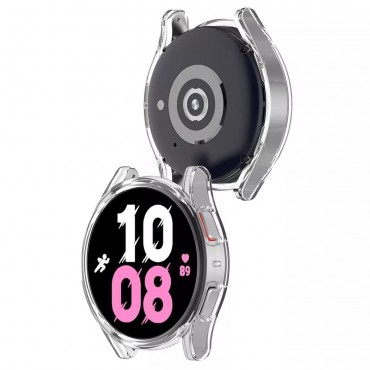 Tempered glass case 360 degree cover Samsung Watch 4 44mm transparent