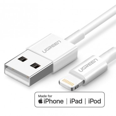 USB cable Ugreen US155 MFi USB to Lightning 2.4A 1.5m white