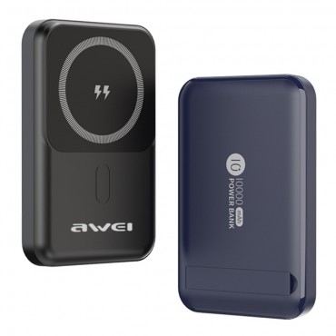 External battery Power Bank Awei P139K 22.5W Magnetic Wireless 10000mAh black