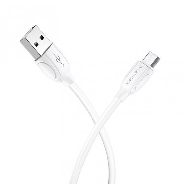USB cable Borofone BX19 USB-A to MicroUSB 1.0m white
