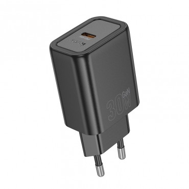 Charger Hoco N62 30W GaN USB-C black