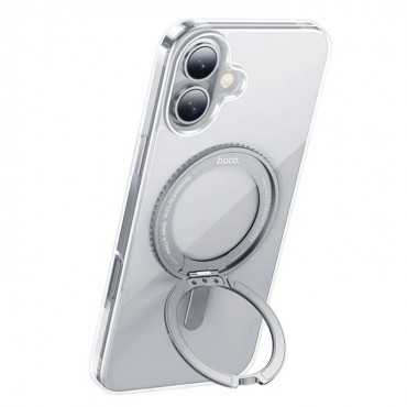 Case Hoco Magnetic Stand 2in1 Apple iPhone 16 transparent
