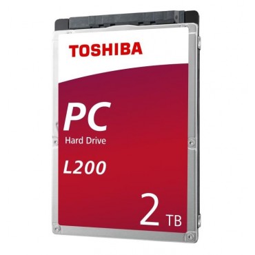 HDD|TOSHIBA|L200|2TB|SATA 3.0|128 MB|5400 rpm|2,5"|Thickness 9.5mm|HDWL120UZSVA