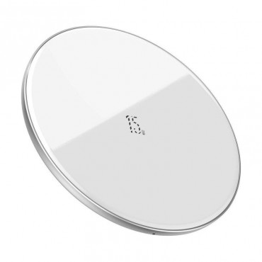 MOBILE CHARGER WRL PAD 15W/WHITE WXJK-B02 BASEUS