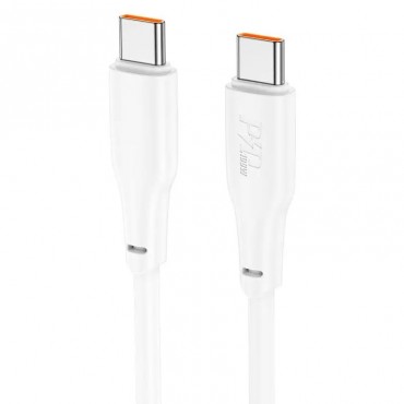 USB cable Hoco X93 100W USB-C to USB-C 2.0m white
