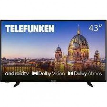 TV Set|TELEFUNKEN|43"|4K/Smart|3840x2160|Wireless LAN|Bluetooth|Android TV|Black|43UG8460