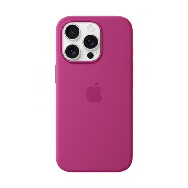 Apple iPhone 16 Pro Silicone Case with MagSafe Fuchsia