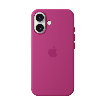 Apple iPhone 16 Silicone Case with MagSafe Fuchsia