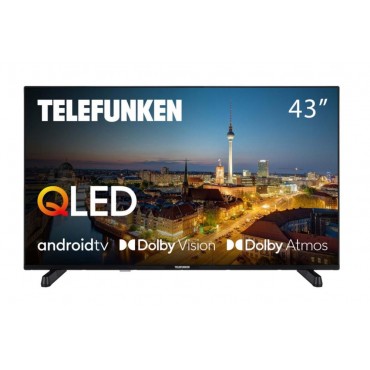 TV Set|TELEFUNKEN|43"|4K/Smart|QLED|3840x2160|Android TV|43QAG9030
