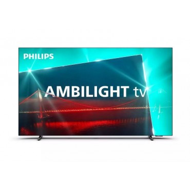 TV Set|PHILIPS|48"|OLED/Smart|3840x2160|Wireless LAN|Bluetooth|Google TV|Metallic|48OLED718/12
