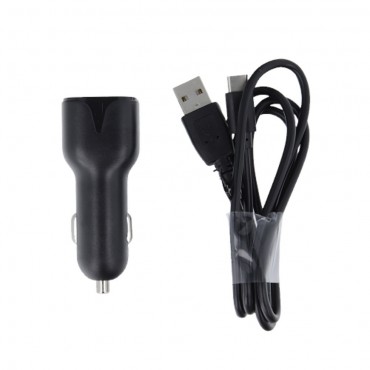 Car Charger MXCC-01 1xUSB 2.1A + Type-C Cable By Maxlife Black