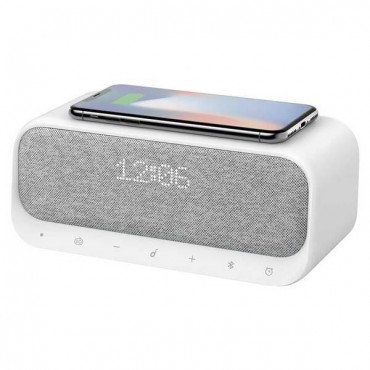 Portable Speaker|SOUNDCORE|Wakey|White|Wireless|2xUSB 2.0|Bluetooth|A3300G21