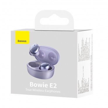 Bowie E2 TWS Bluetooth 5.2 juhtmevabad kõrvaklapid veekindlad IP55 Lilla