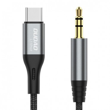 Helikaabel USB-C - minipistik 3,5 mm 1m/  Audio cable USB-C - mini jack 3.5mm 1m 