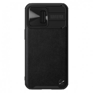 CamShield nahkümbris iPhone 13 Pro  must
