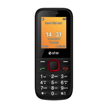eSTAR X18 Feature Phone Dual SIM Red