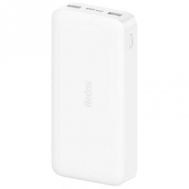 Xiaomi 20000mAh Redmi 18W Fast Charge Power Bank, akupank valge (White)