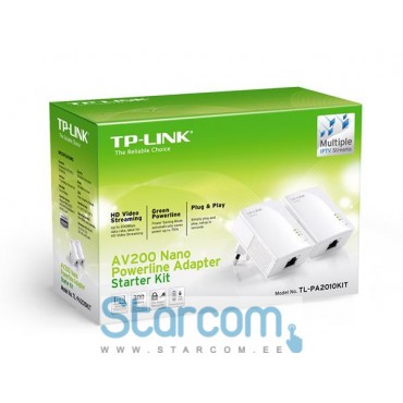 TPLINK AV200 Nano Powerline Adapter TL-PA2010KIT