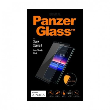 Sony Xperia 1 PanzerGlass Casefriendly ekraanikaitseklaas, must