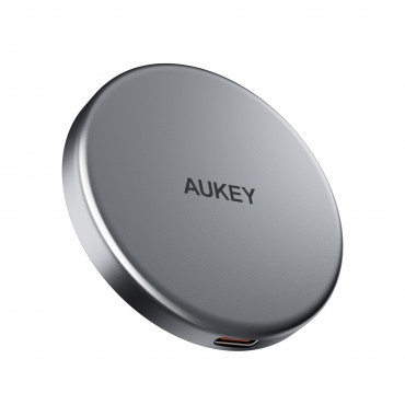 Magnetic Wireless Charger 15w by Aukey Black
