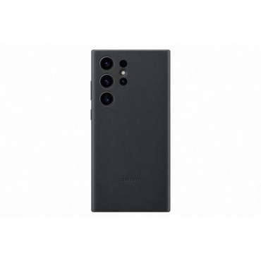 Кожаный чехол для Samsung Galaxy S23 Ultra, черный