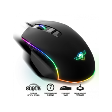 Spirit Of Gamer PRO-M1 RGB Optical Gaming Mouse Black