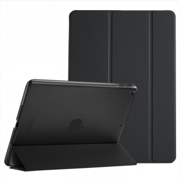Samsung Tab A 10.1 2019 (T510 / T515) kaitseümbris kaanega "Smart Leather", must 