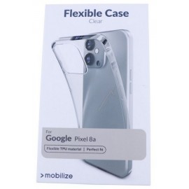 Google Pixel 8A Mobilize silikoonümbris, läbipaistev