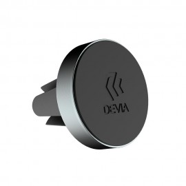 Universal car phone holder Devia Circle for using on ventilation grille, magnetic, black