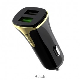 Car charger Hoco Z31 Quick Charge 3.0 (3.4A) with 2 USB connectors black
