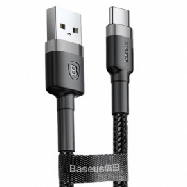 USB cable Baseus Cafule microUSB 1.0m 2.4A gray-black CAMKLF-BG1