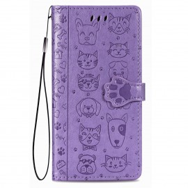 Case Cat-Dog Xiaomi Redmi 9C/9C NFC purple