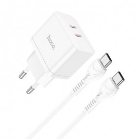 Charger Hoco N29 PD35W 2xType-C + Type-C white