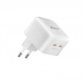 Charger Devia Extreme Speed GaN PD+QC 2xType-C 45W white