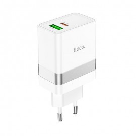 Charger Hoco N21 USB-A/Type-C PD30W+QC3.0 white
