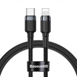 USB cable Baseus Cafule PD20W Type-C to Lightning 1.0m gray-black CATLKLF-G1
