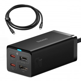 Charger Baseus GaN5 Pro 2xType-C/USB/HDMI 67W black CCGP110201