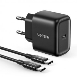 Charger Ugreen CD250 25W USB-C + USB-C to USB-C cable 2.0m black