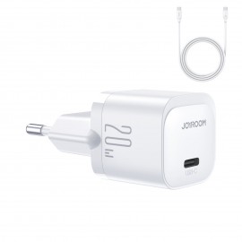 Charger Joyroom JR-TCF02 USB-C PD20W + USB-C 1.0m cable white