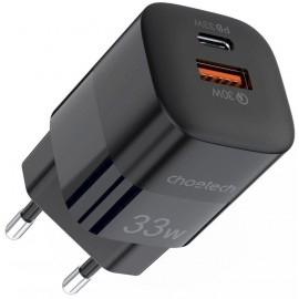 Charger Choetech PD5006 USB-C/USB-A 33W black