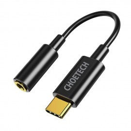 Adapter Choetech AUX003 USB-C to 3.5mm black